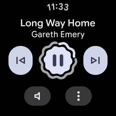 Wear OS playback controls